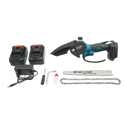 Mini fierastrau electric 700W cu 2 acumulatori 21V, 4Ah Li-ion, lama 8 inch (200mm) Breckner Germany - imagine 3