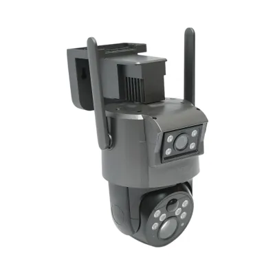 Camera supraveghere lentila duala 6 MP, 4G cu panou solar, baterie 10000 mAh, 360 grade PTZ, detectie umana PIR, night vision si aplicatie Ubox - imagine 4