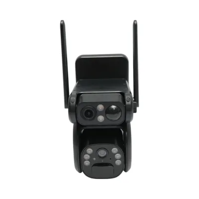 Camera supraveghere cu lentila duala 6MP, 4G cu panou solar, baterie 9000 mAh, PTZ control, senzor miscare, detectie umana PIR, night vision si aplicatie Ubox - imagine 2