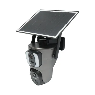 Camera supraveghere cu lentila duala 6MP, 4G, WIFI 2.4 GHz cu panou solar, baterie 13500 mAh, PTZ control, senzor miscare, detectie umana PIR, smart IR night vision si aplicatie Ubox - imagine 2