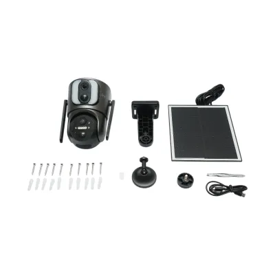 Camera supraveghere cu lentila duala 6MP, 4G, WIFI 2.4 GHz cu panou solar, baterie 13500 mAh, PTZ control, senzor miscare, detectie umana PIR, smart IR night vision si aplicatie Ubox - imagine 3