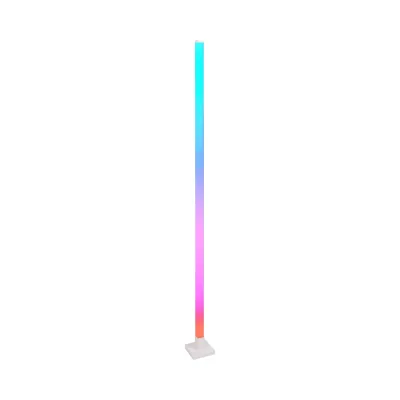 Lampa de podea decorativa LED RGB 4.8W dimabila 240lm, mod muzica cu telecomanda 1500x125x125mm IP20