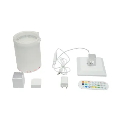 Lampa de podea decorativa LED RGB 4.8W dimabila 240lm, mod muzica cu telecomanda 1500x125x125mm IP20 - imagine 4
