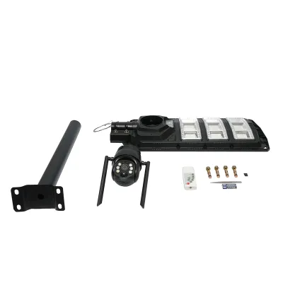 Lampa solara LED 450W, camera supraveghere Ai 4 MP, sim 4G cu panou solar 24W, baterie LiFePO4 18Ah, rotativa 360, night vision, detectie umana, aplicatie V380 Pro - imagine 3