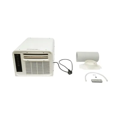 Aparat de aer conditionat portabil 2224 BTU, 280W, 220V cu functie incalzire, dezumidificare, ventilatie, telecomanda, comenzi vocale, kit instalare inclus Breckner Germany - imagine 2