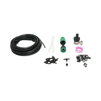 Kit complet irigare prin pulverizare cu furtun 10m, duze, conectori 35 piese - imagine 2
