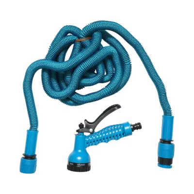 Furtun gradina extensibil 2.5-7.5m cu pistol reglabil 7 moduri, adaptor 3/4, cupla rapida 1/2 - imagine 2