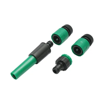 Set rola 7.5m furtun gradina PVC impletit 1/2 inch cu duza stropit reglabila, conectori si adaptor robinet 3/4-1/2 inch - imagine 5
