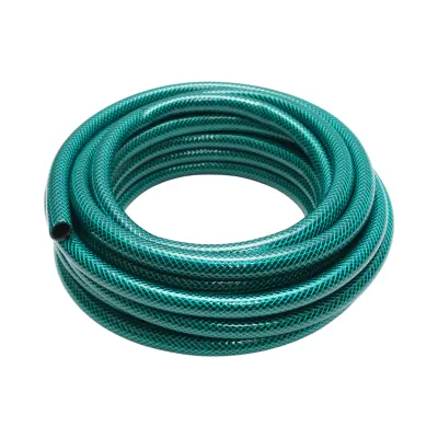 Set rola 7.5m furtun gradina PVC impletit 1/2 inch cu duza stropit reglabila, conectori si adaptor robinet 3/4-1/2 inch - imagine 3