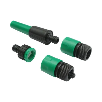 Set rola 7.5m furtun gradina PVC impletit 1/2 inch cu duza stropit reglabila, conectori si adaptor robinet 3/4-1/2 inch - imagine 6