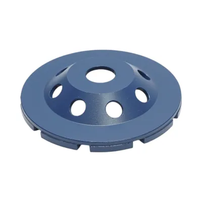 Disc diamantat segmentat tip cupa 125x22.23, dublu rand grosier, standard CONCRETE pentru slefuire beton, piatra, mozaic Breckner Germany - imagine 4