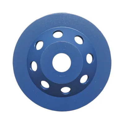 Disc diamantat segmentat tip cupa 125x22.23, dublu rand grosier, standard CONCRETE pentru slefuire beton, piatra, mozaic Breckner Germany - imagine 2