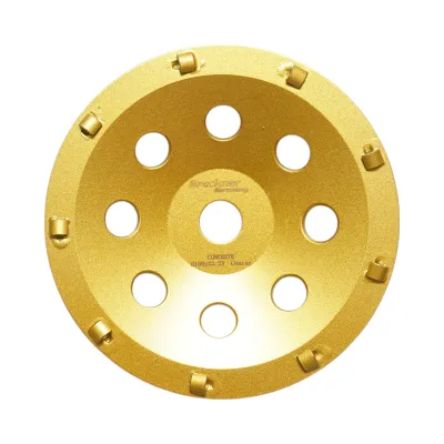 Disc diamantat segmentat PCD tip cupa 180x22.23, slefuit beton, piatra, travertin, mozaic, pavaj, caramida Breckner Germany