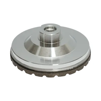 Disc diamantat turbo segmentat tip cupa 100mm, filet M14, grosier din aluminiu pentru slefuire marmura Breckner Germany - imagine 4