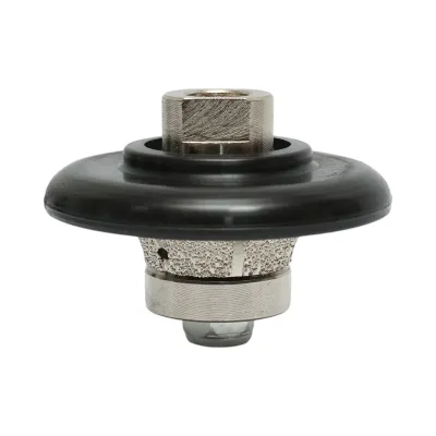 Freza diamantata semibaston B15, 65mm, raza 15mm, filet M14 pentru canturi marmura Breckner Germany - imagine 2