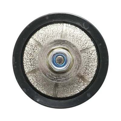 Freza diamantata semibaston B15, 65mm, raza 15mm, filet M14 pentru canturi granit Breckner Germany - imagine 3