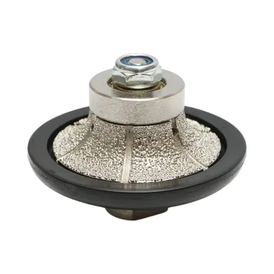 Freza diamantata semibaston B15, 65mm, raza 15mm, filet M14 pentru canturi granit Breckner Germany