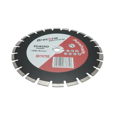 Disc diamantat segmentat 400x25.4mm, A40 segment 12mm pentru asfalt, beton proaspat Breckner Germany - imagine 3