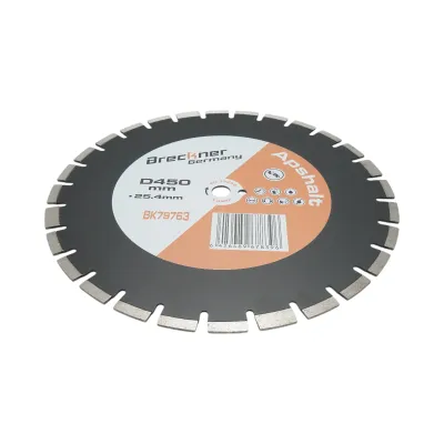 Disc diamantat segmentat 450x25.4mm, B40 segment 12mm pentru asfalt-beton, caramida, sapa Breckner Germany - imagine 3