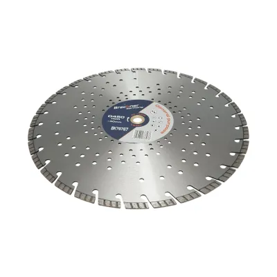 Disc diamantat turbo segmentat 450x30mm, segment 10mm pentru beton armat, pavele, boltari, piatra dura Breckner Germany - imagine 3
