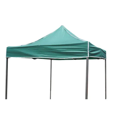 Cort pavilion pliabil 2x2m verde impermeabil, inaltime reglabila, cadru metalic Breckner Germany - imagine 3