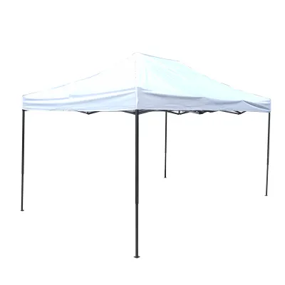 Cort pavilion pliabil 3x4.5m alb impermeabil, inaltime reglabila, cadru metalic Breckner Germany - imagine 4