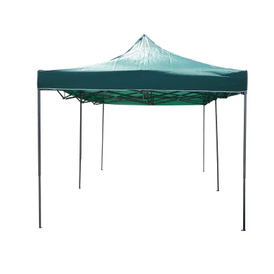 Cort pavilion pliabil 3x6m verde impermeabil, inaltime reglabila, cadru metalic Breckner Germany - imagine 3