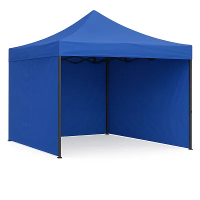 Perete lateral cort pavilion 9m albastru