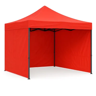 Perete lateral cort pavilion 9m rosu