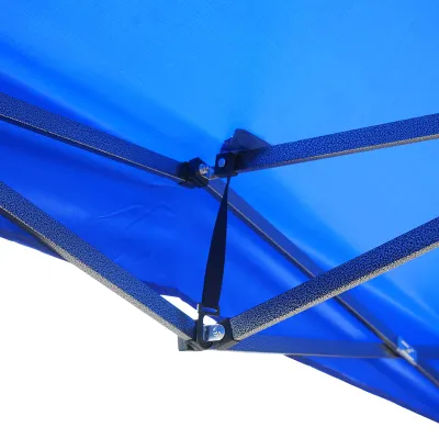 Acoperis cort pavilion 2.5x2.5m albastru  - imagine 7