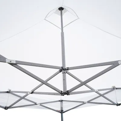 Acoperis cort pavilion 3x3m alb - imagine 5