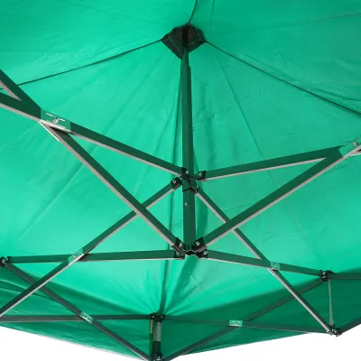 Acoperis cort pavilion 3x3m verde - imagine 5