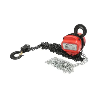 Palan manual cu lant 3m, sarcina maxima 2000kg, carlig cu siguranta 2T Breckner Germany - imagine 3