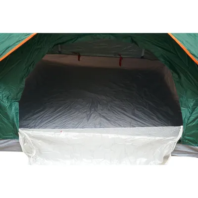 Cort camping 2 persoane verde pliabil automat pop-up 2 intrari, impermeabil cu protectie UV si plasa anti-insecte 200x200x145cm - imagine 8