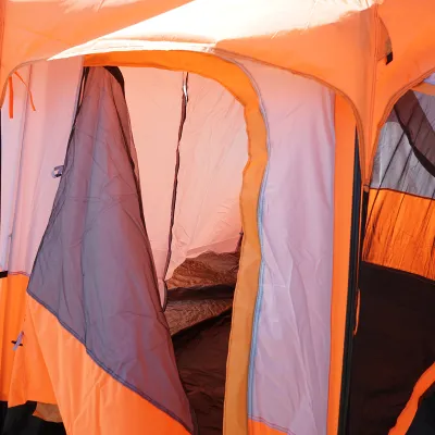 Cort camping 2-4 persoane cu terasa, impermeabil, protectie UV si plasa anti-insecte 330x210x180cm - imagine 5