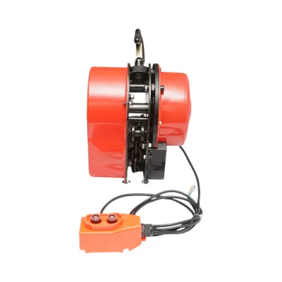 Palan electric otel 380V, 500W cu lant 3m, sarcina maxima 2000kg, carlig cu siguranta 3T Breckner Germany - imagine 3