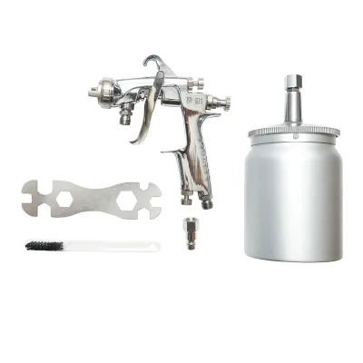 Pistol de vopsit cu aer comprimat 600ml, duza 2mm HVLP, debit 300ml/min, presiune max. 5 bar - imagine 2