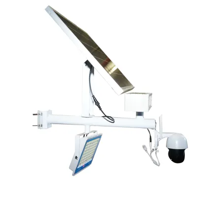 Lampa LED 300W cu panou solar 60W, baterie 14000mAh si camera supraveghere WIFI cu alarma Breckner Germany - imagine 4
