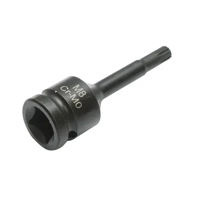 Cheie tubulara de impact bit spline M8, 78mm, patrat 1/2 inch Cr-Mo - imagine 4