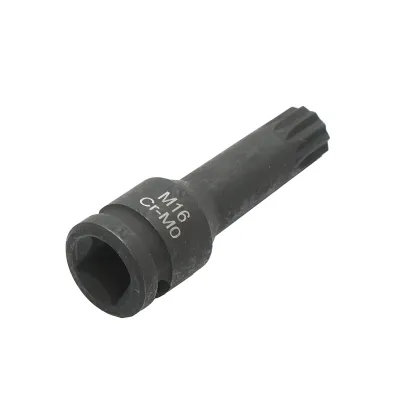 Cheie tubulara de impact bit spline M16, 78mm, patrat 1/2 inch Cr-Mo - imagine 4
