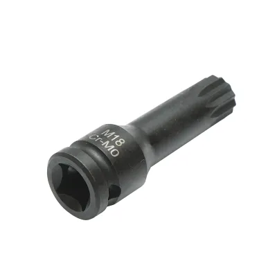 Cheie tubulara de impact bit spline M18, 78mm, patrat 1/2 inch Cr-Mo - imagine 4