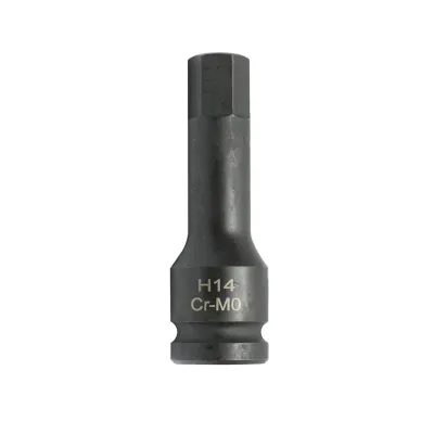 Cheie tubulara de impact bit hexagonal H14, 78mm, patrat 1/2 inch Cr-Mo