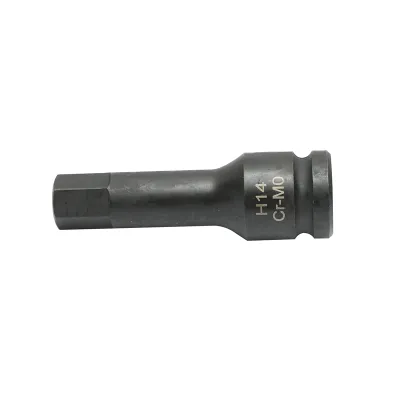 Cheie tubulara de impact bit hexagonal H14, 78mm, patrat 1/2 inch Cr-Mo - imagine 3