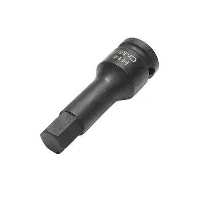 Cheie tubulara de impact bit hexagonal H14, 78mm, patrat 1/2 inch Cr-Mo - imagine 2