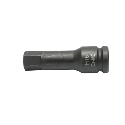 Cheie tubulara de impact bit hexagonal H16, 78mm, patrat 1/2 inch Cr-Mo - imagine 3