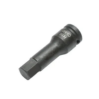 Cheie tubulara de impact bit hexagonal H16, 78mm, patrat 1/2 inch Cr-Mo - imagine 2