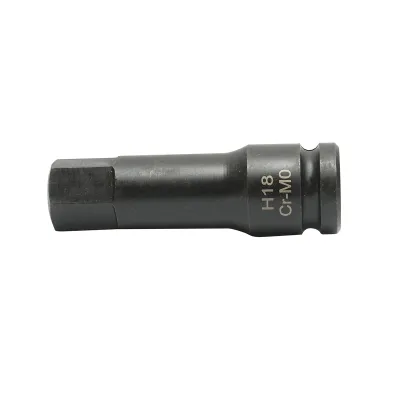 Cheie tubulara de impact bit hexagonal H18, 78mm, patrat 1/2 inch Cr-Mo - imagine 3