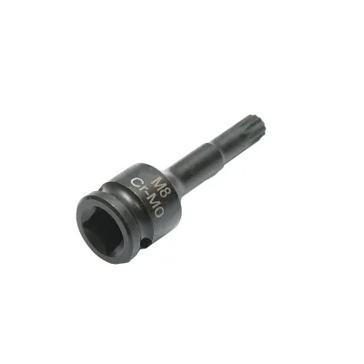 Cheie tubulara de impact bit spline M8, 60mm, patrat 3/8 inch Cr-Mo - imagine 4