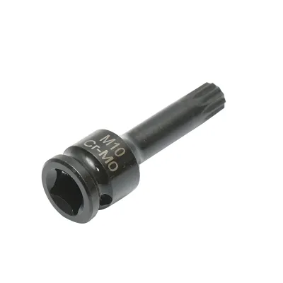 Cheie tubulara de impact bit spline M10, 60mm, patrat 3/8 inch Cr-Mo - imagine 4
