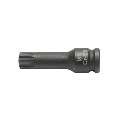 Cheie tubulara de impact bit spline M14, 60mm, patrat 3/8 inch Cr-Mo - imagine 3